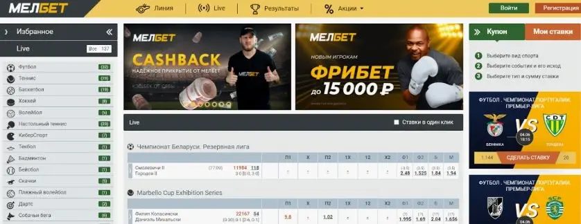 букмекер мелбет